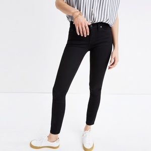Madewell Skinny Jeans in Black Frost Wash